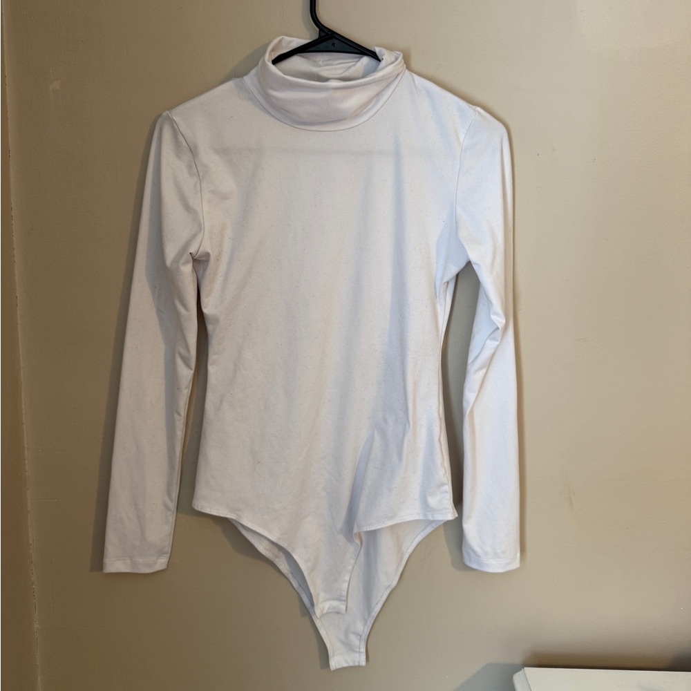 Marshalls White Long Sleeve Bodysuit